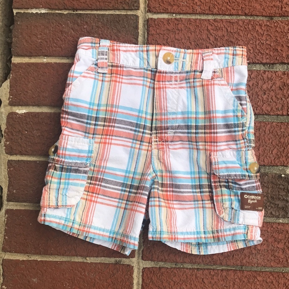 Osh Kosh B’Gosh plaid shorts, Sz 18 mos